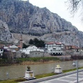 les tombes royales creusées dans la montagne. Amasya