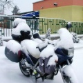 Rousse, frontière bulgare, il a neigé!